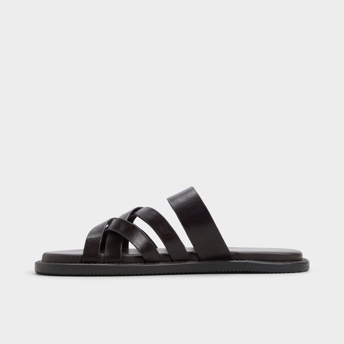 Haniff Brown Men's Sandals & Slides - Strappy flat sandal - Brown