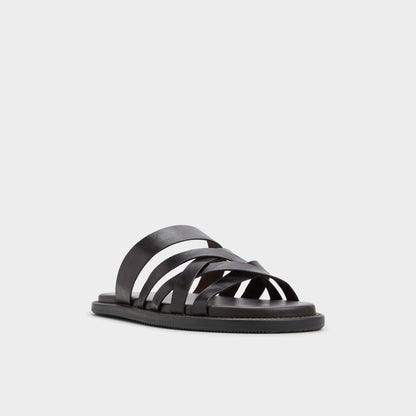 Haniff Brown Men's Sandals & Slides - Strappy flat sandal - Brown