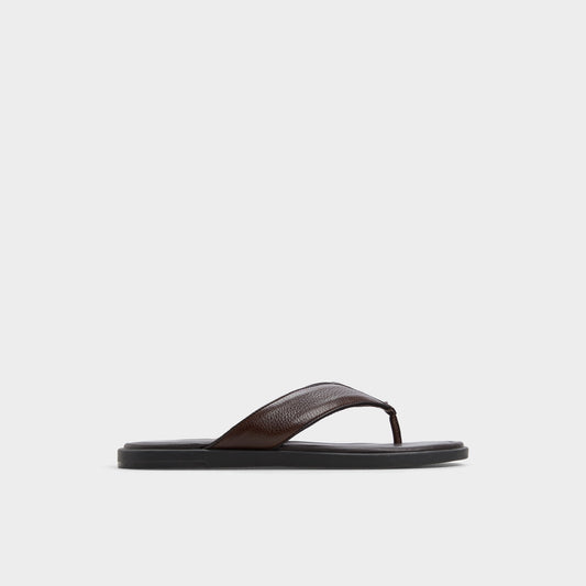 Tazzo Dark Brown Men's Flip flops - Flip flop - Dark Brown