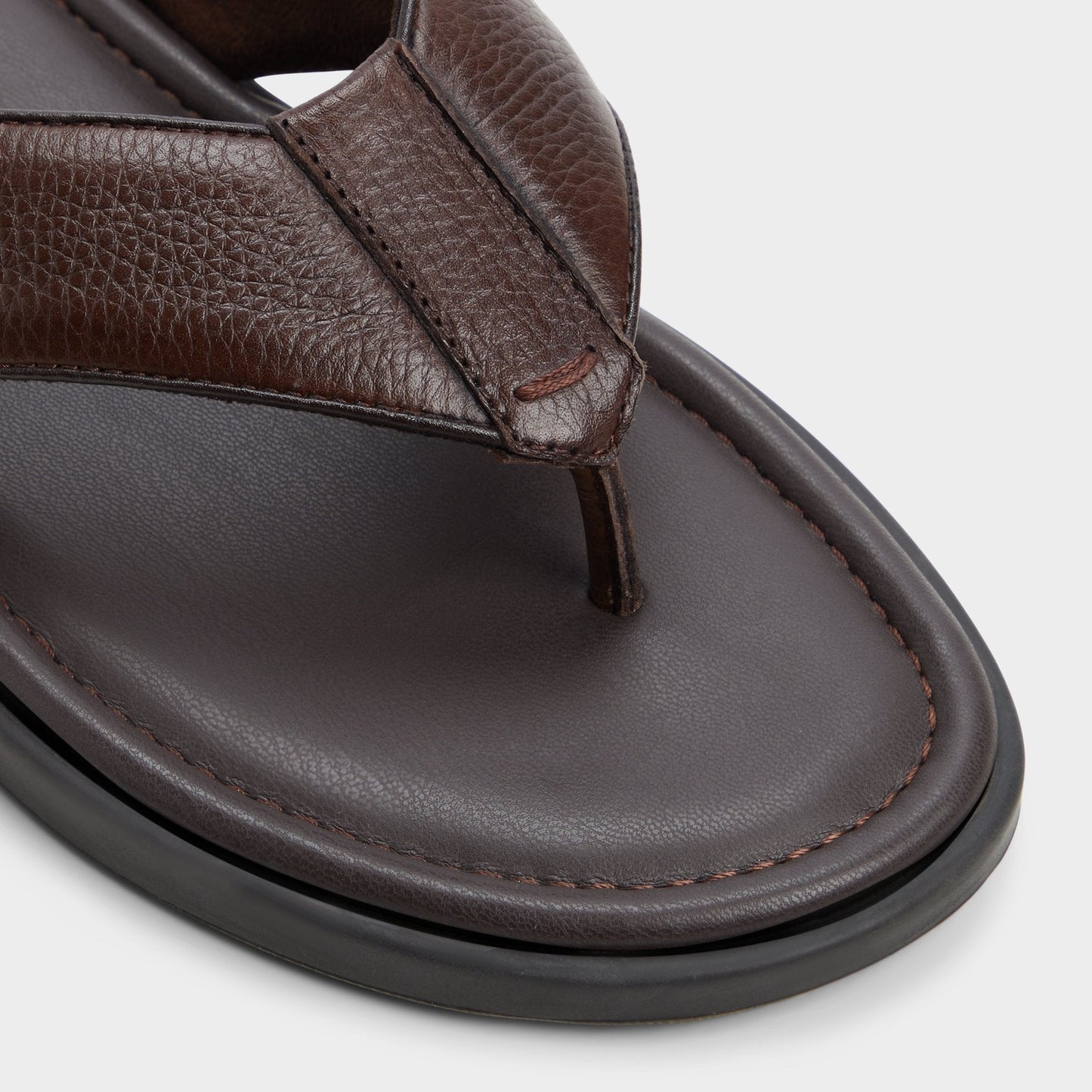 Tazzo Dark Brown Men's Flip flops - Flip flop - Dark Brown