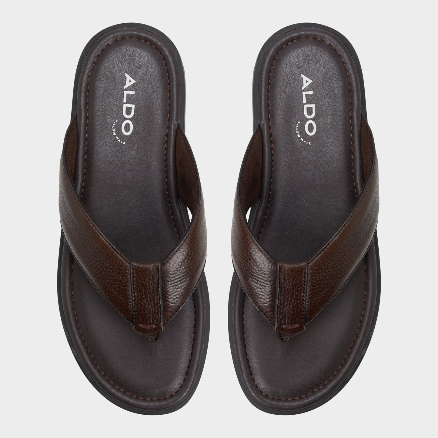 Tazzo Dark Brown Men's Flip flops - Flip flop - Dark Brown