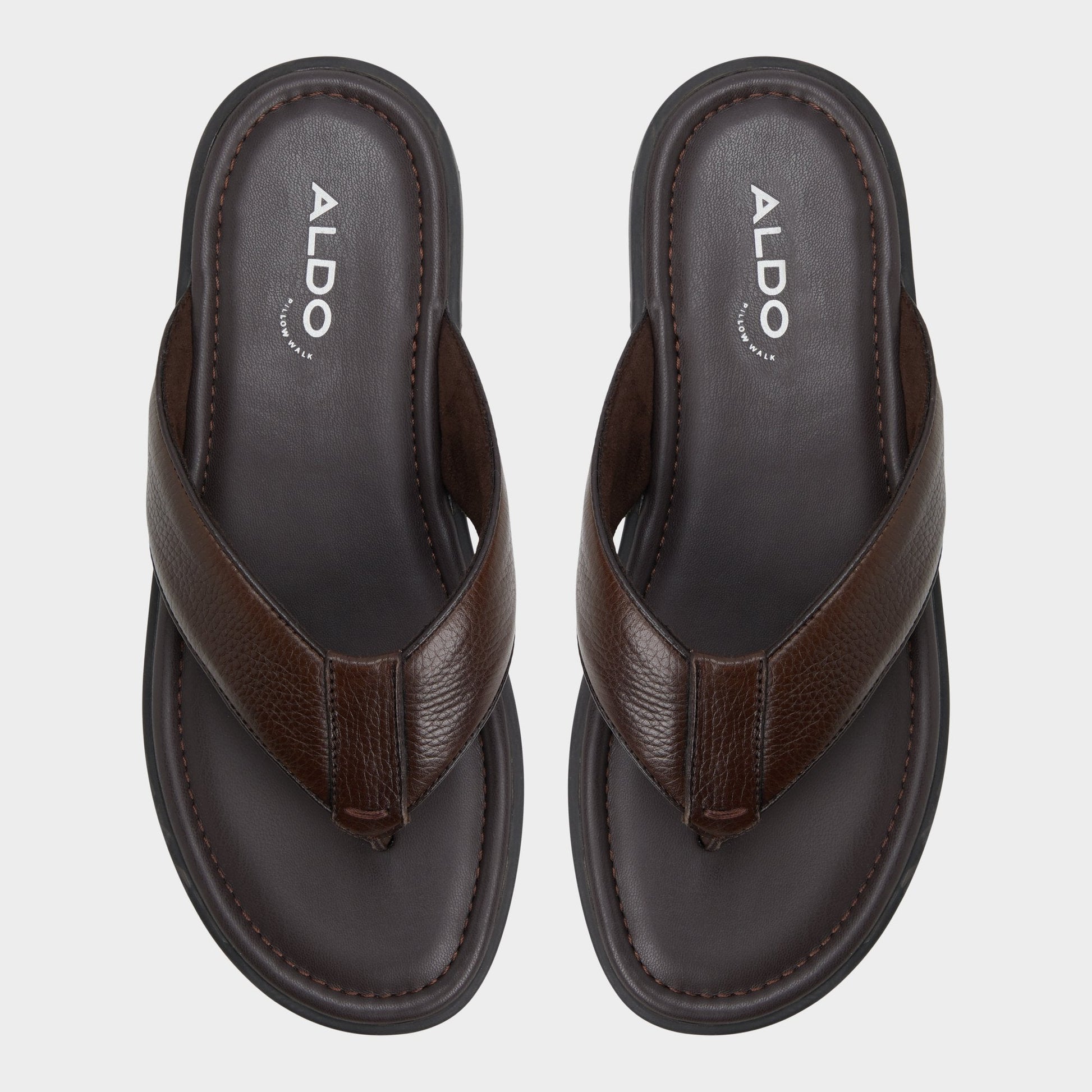 Tazzo Dark Brown Men's Flip flops - Flip flop - Dark Brown