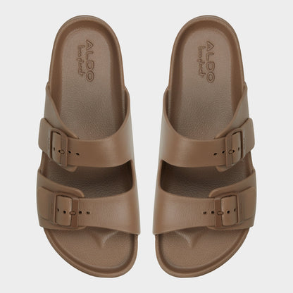 Hideo Light Brown Men's Slides - Slide sandal - Light Brown