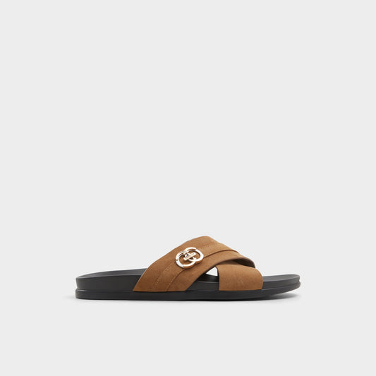 Delmar Open Brown Men's Slides - Slide sandal - Open Brown