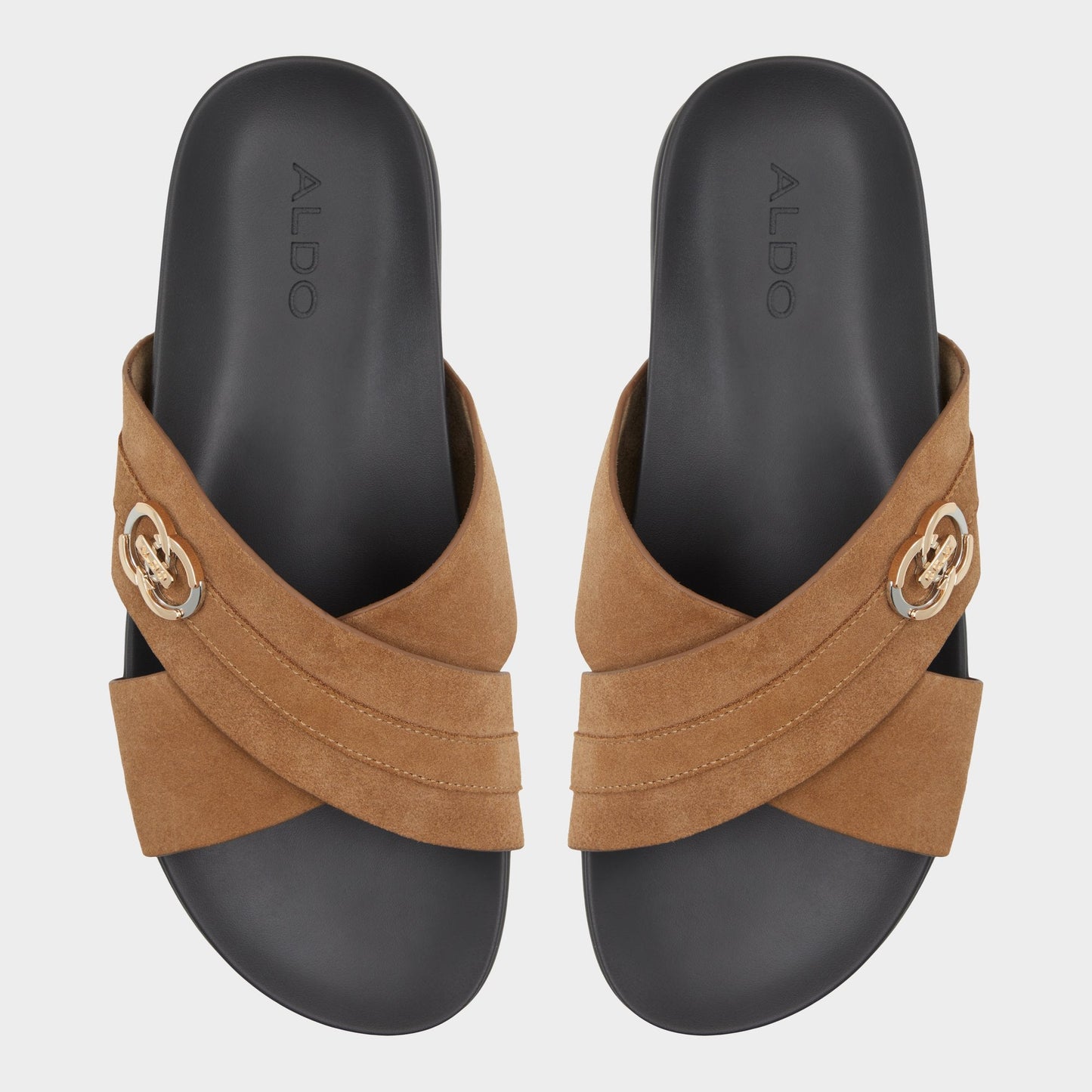 Delmar Open Brown Men's Slides - Slide sandal - Open Brown