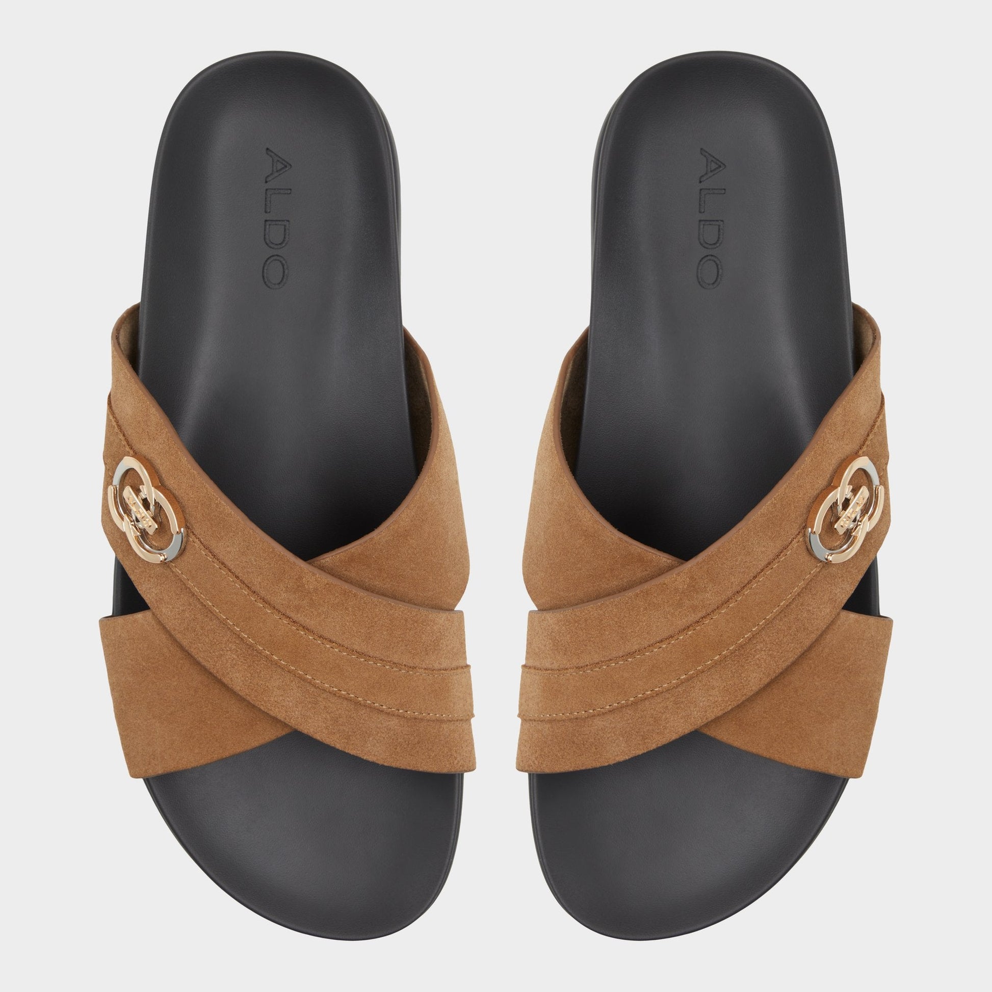 Delmar Open Brown Men's Slides - Slide sandal - Open Brown