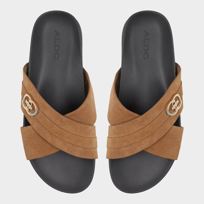 Delmar Open Brown Men's Slides - Slide sandal - Open Brown