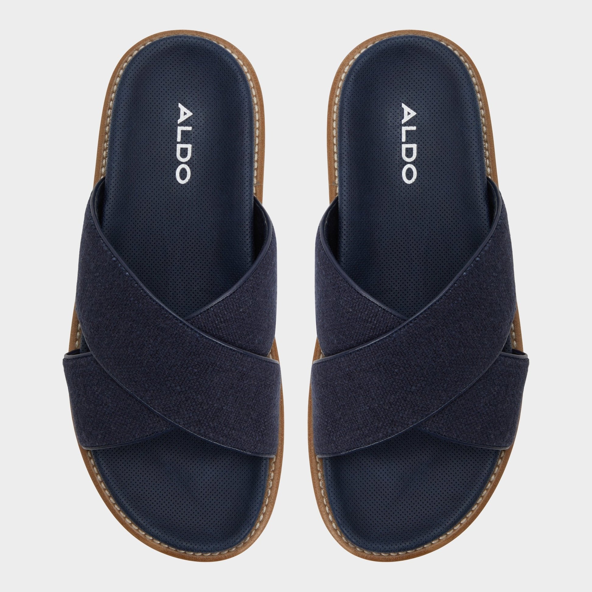 Marrin Navy Men's Slides - Slide sandal - Navy