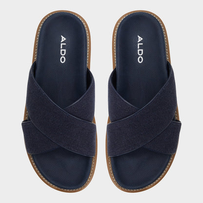 Marrin Navy Men's Slides - Slide sandal - Navy