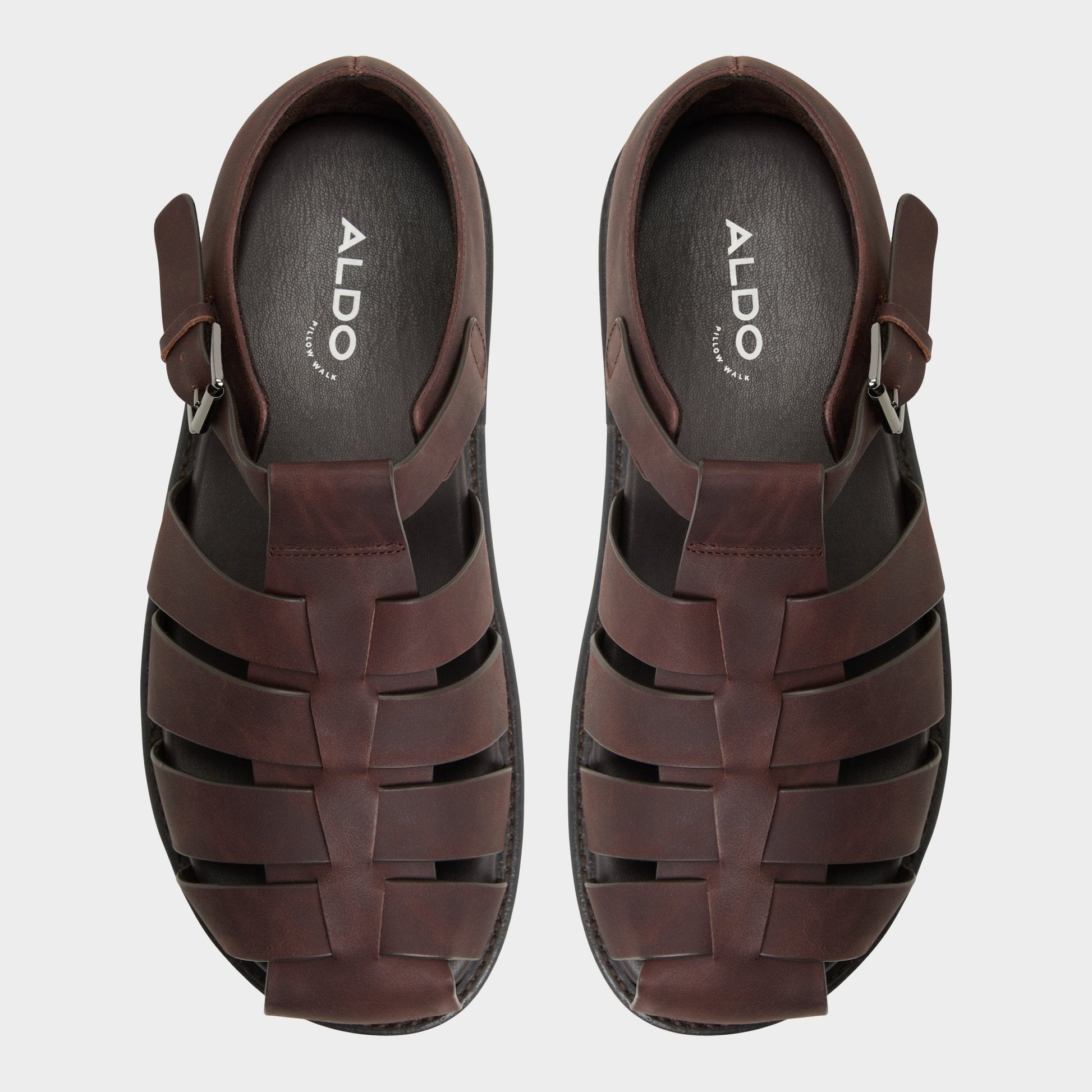 Wildhaven Brown Overflow Men's Sandals & Slides - Flat sandal - Brown Overflow