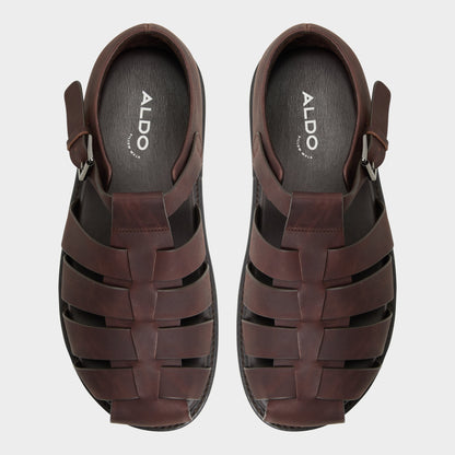 Wildhaven Brown Overflow Men's Sandals & Slides - Flat sandal - Brown Overflow