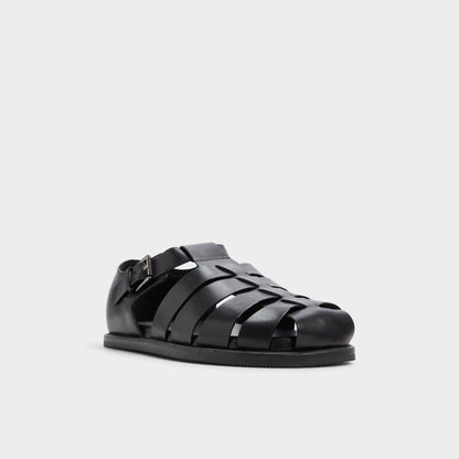 Wildhaven Black Men's Sandals & Slides - Flat sandal - Black
