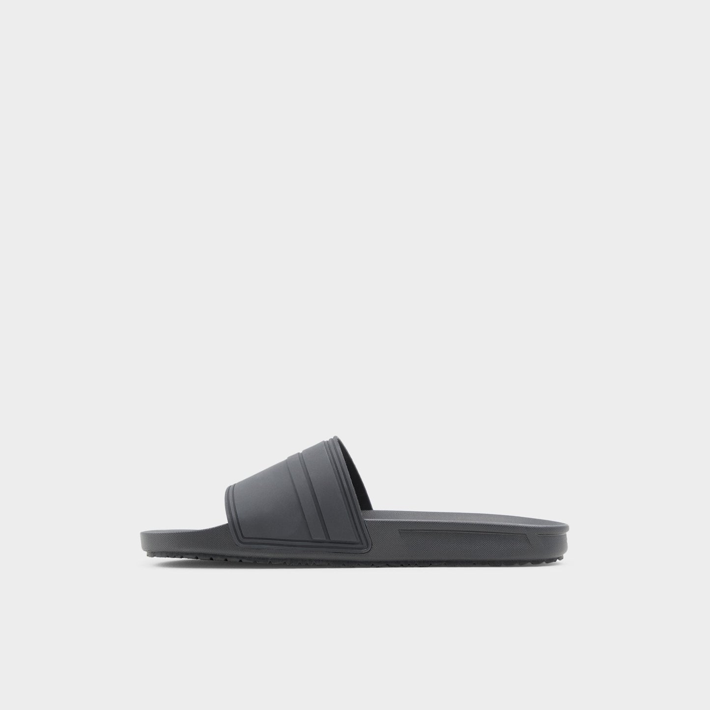Dinmore Black Synthetic Rubber Men's Slides - Slide sandal - Black