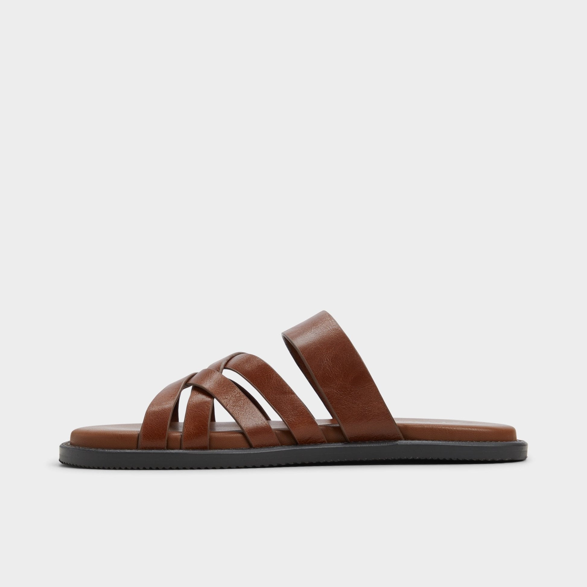 Haniff Cognac Men's Sandals & Slides - Strappy flat sandal - Cognac
