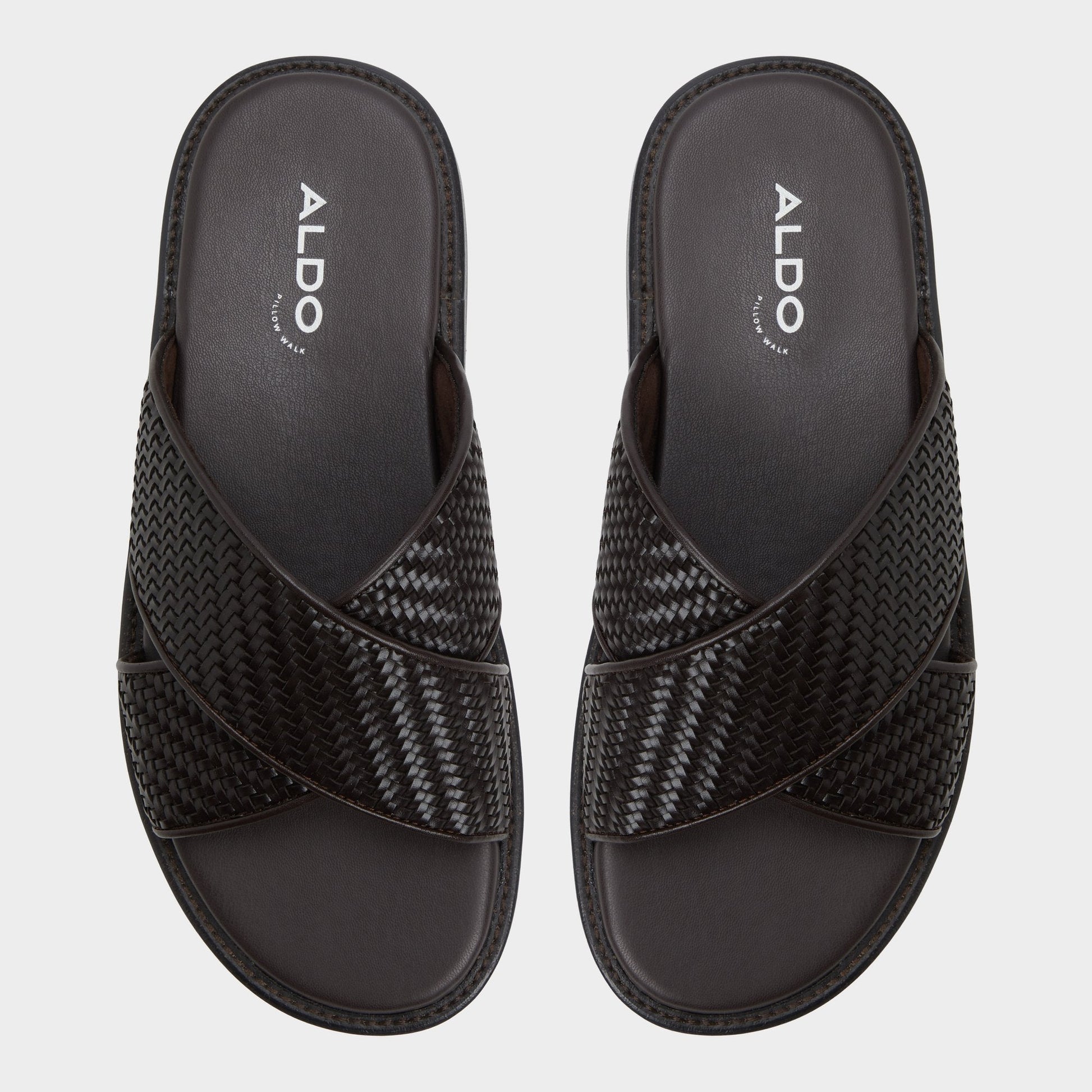 Tarik Dark Brown Men's Sandals & Slides - Slide sandal - Dark Brown