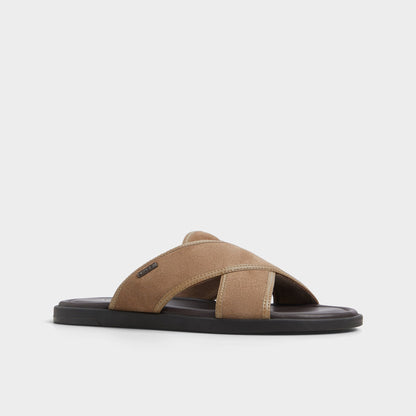 Olino Other Brown Men's Slides - Slide sandal - Other Brown