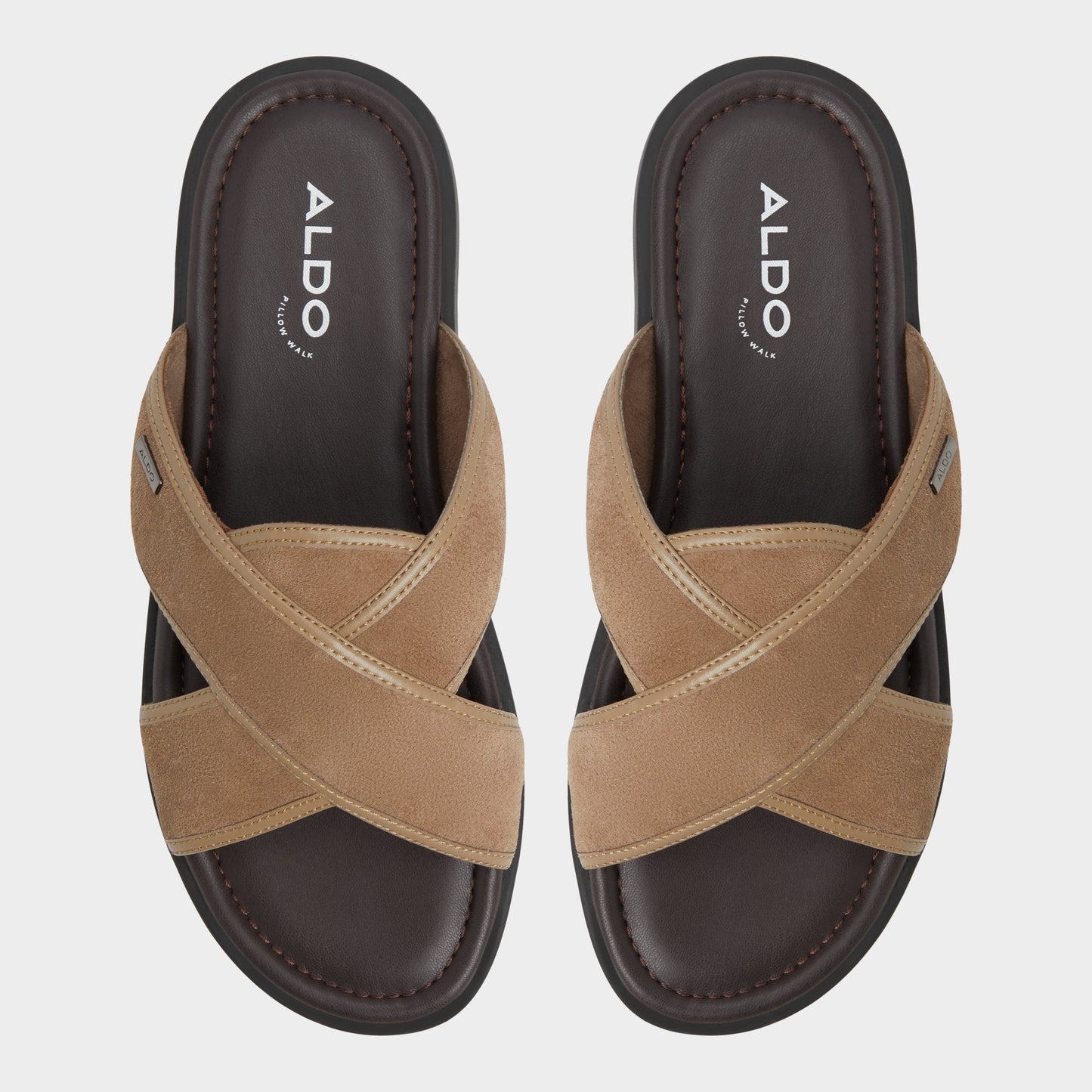 Olino Other Brown Men's Slides - Slide sandal - Other Brown