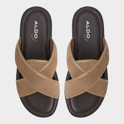 Olino Other Brown Men's Slides - Slide sandal - Other Brown