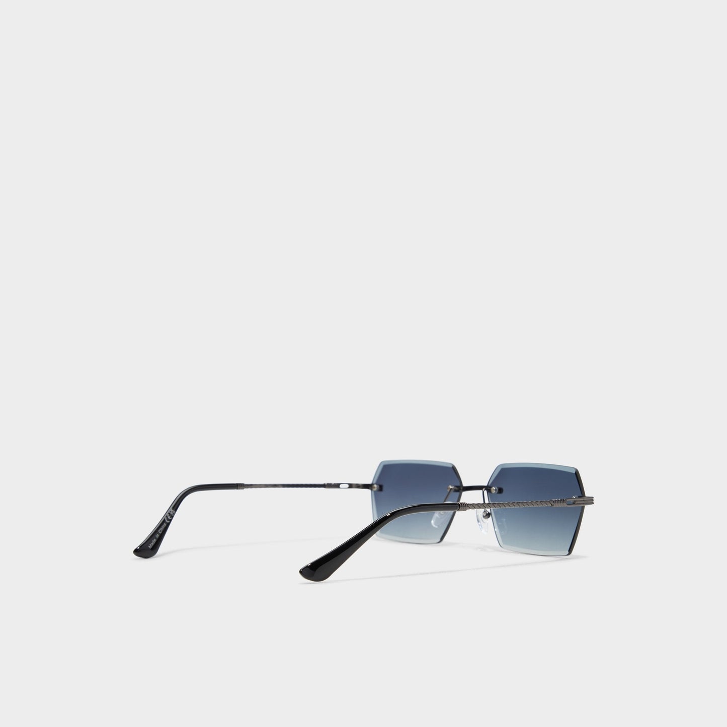 Kaaolle Dark Grey Men's Rectangle - Rectangle sunglasses - Dark grey
