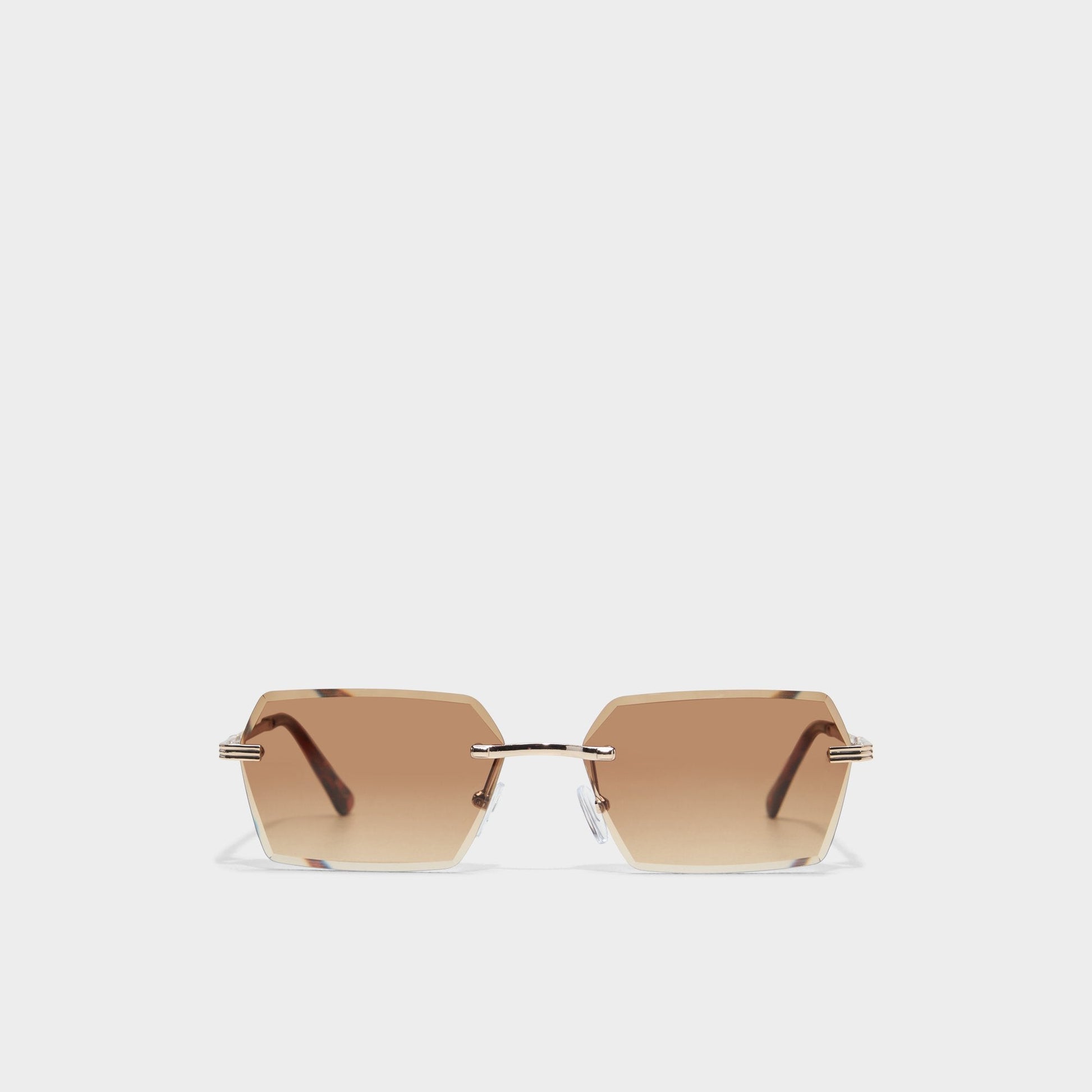 Kaaolle Gold Men's Rectangle - Rectangle sunglasses - Gold