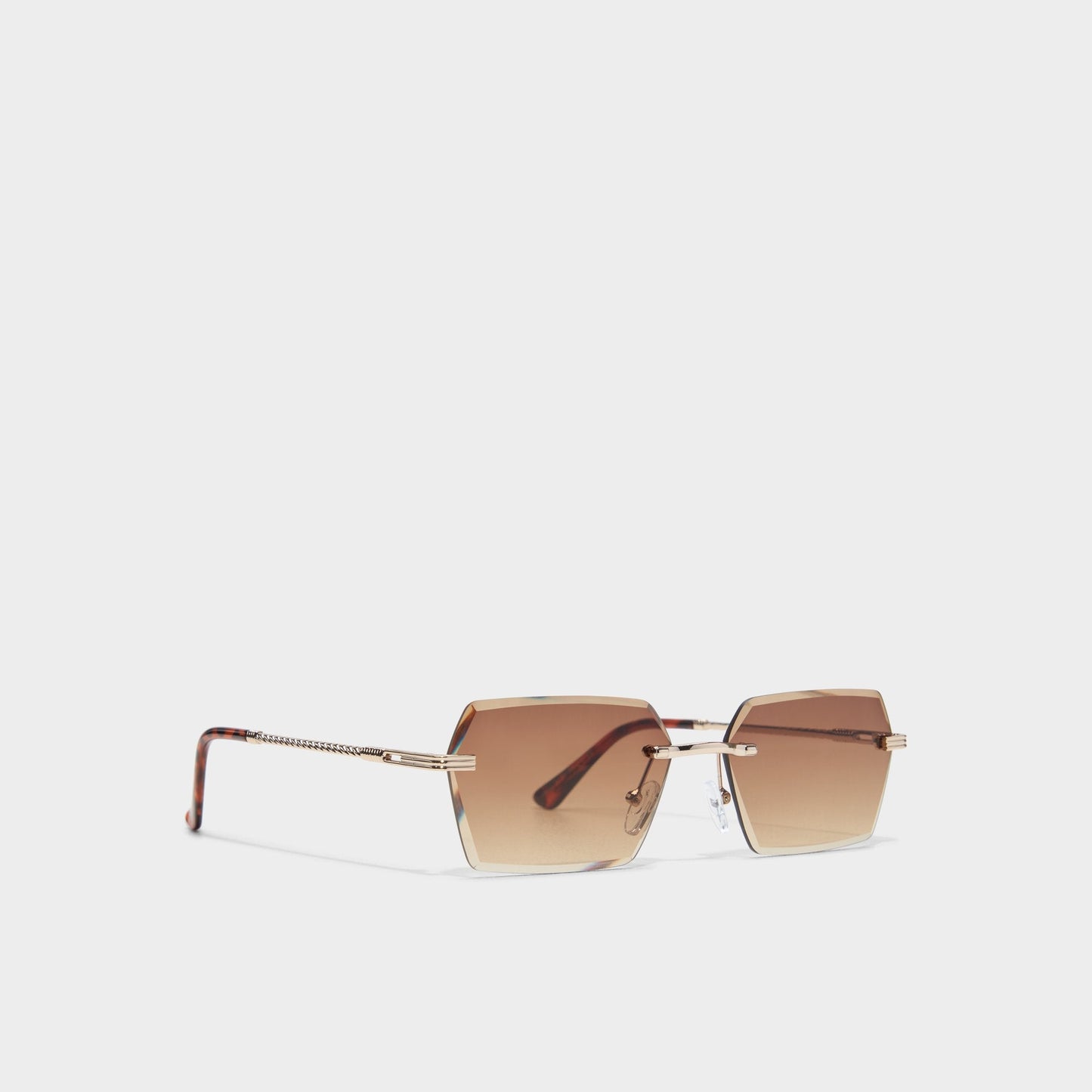 Kaaolle Gold Men's Rectangle - Rectangle sunglasses - Gold
