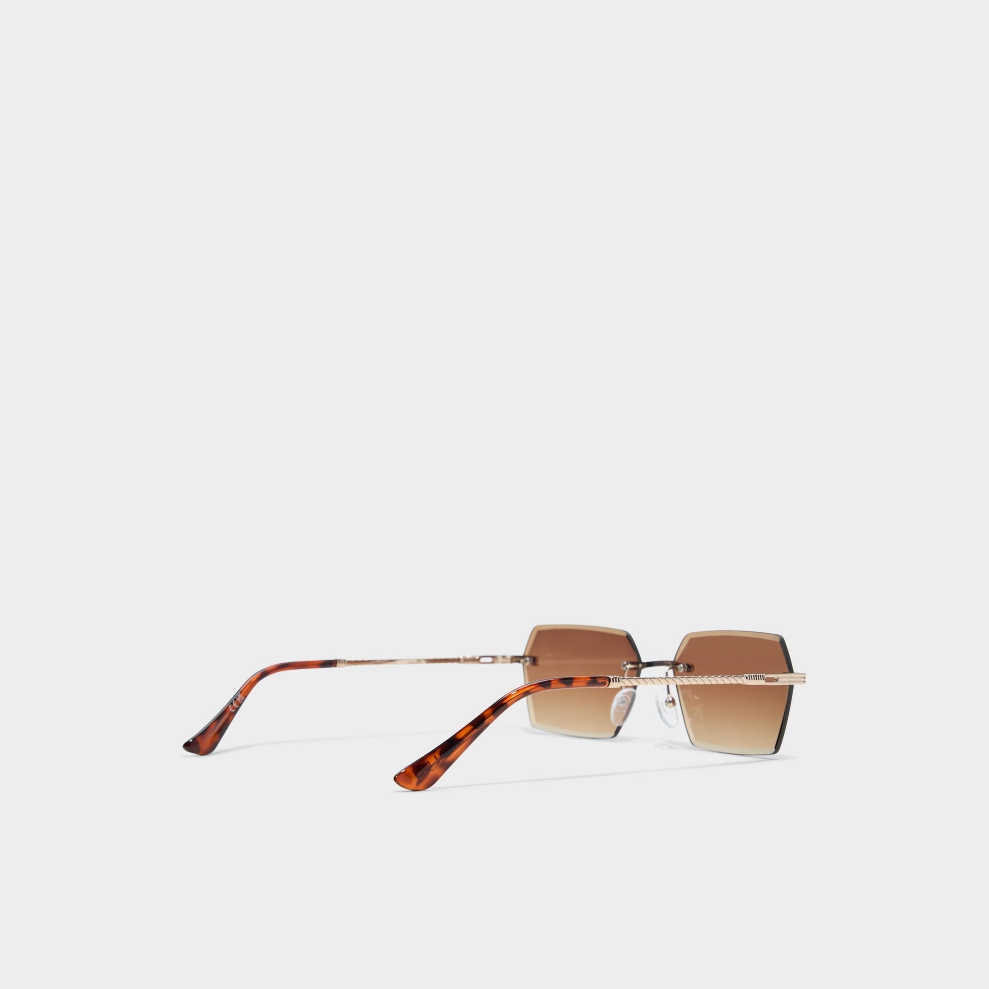 Kaaolle Gold Men's Rectangle - Rectangle sunglasses - Gold