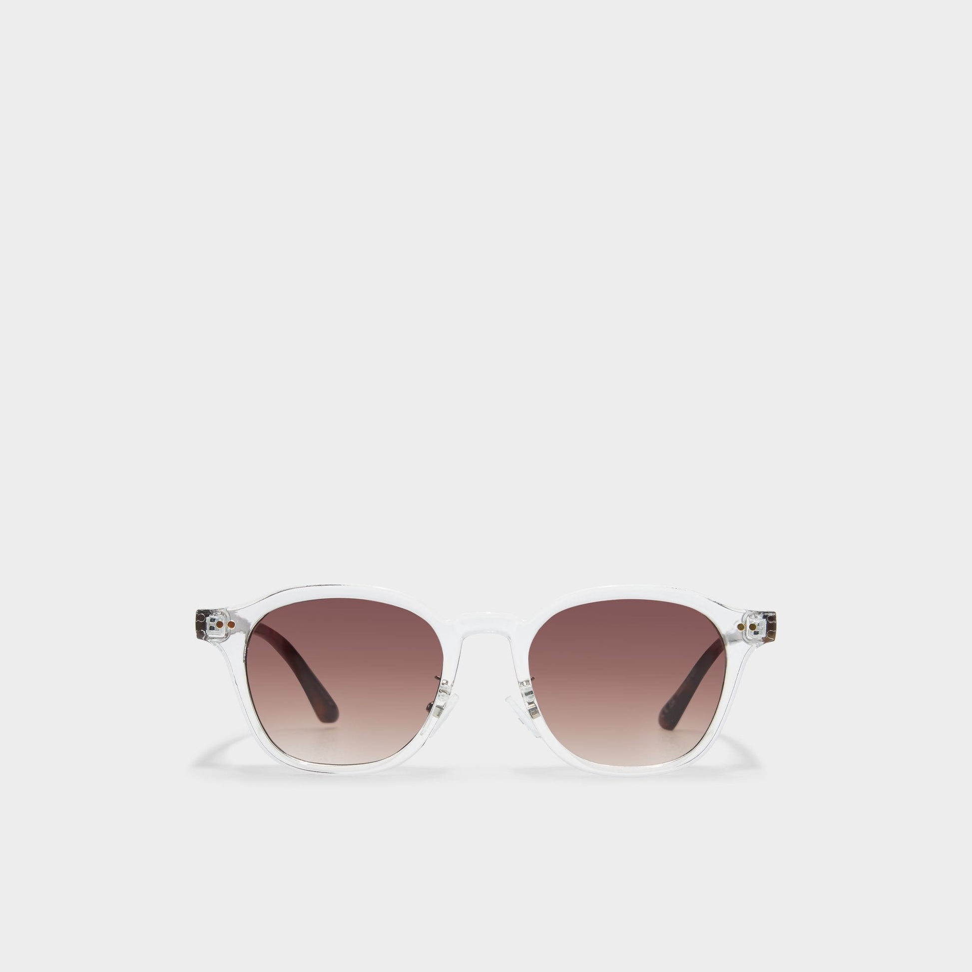 Kasienx Clear Men's Round - Round sunglasses - Clear