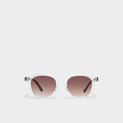 Kasienx Clear Men's Round - Round sunglasses - Clear