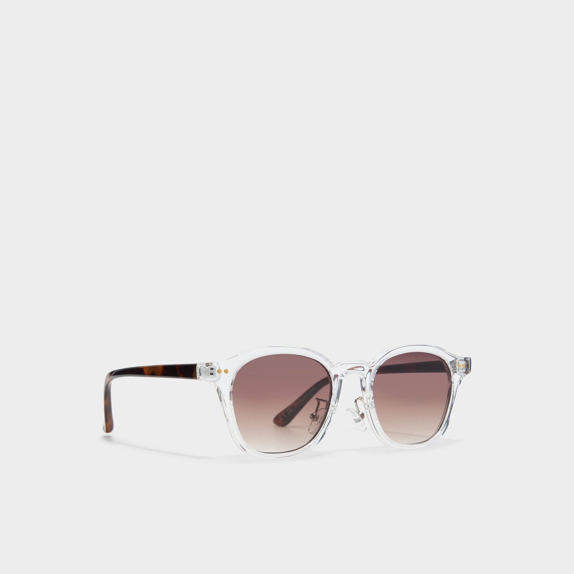 Kasienx Clear Men's Round - Round sunglasses - Clear