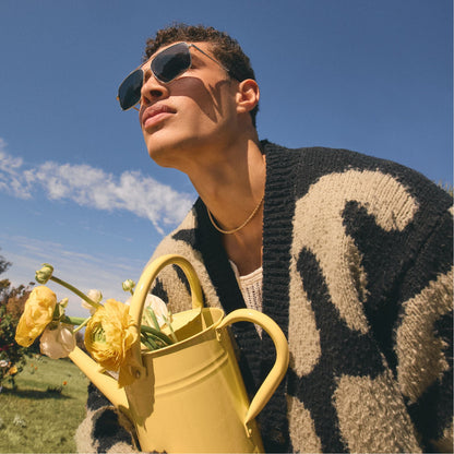Frelinnorx Silver Men's Aviator - Sunglasses - Silver