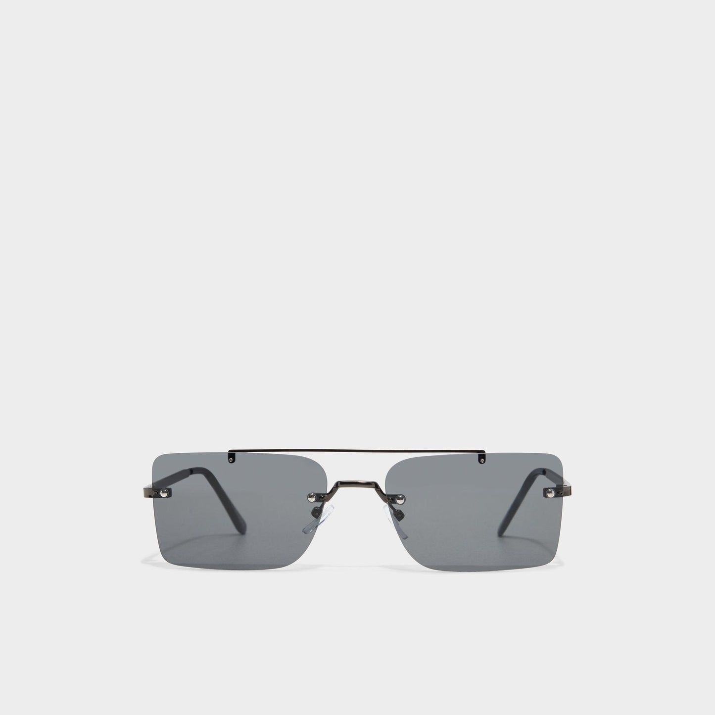 Oleathien Dark Grey Men's Rectangle - Rectangle sunglasses - Dark Grey