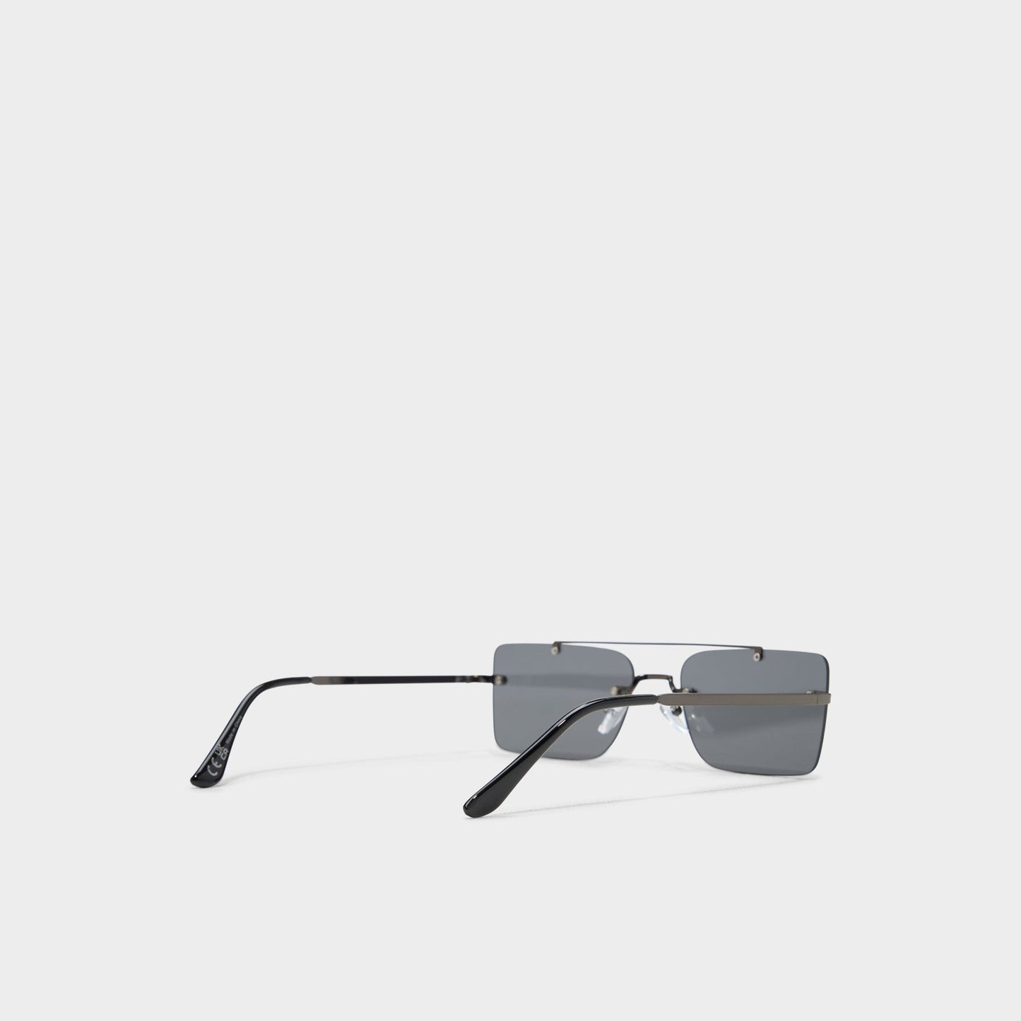Oleathien Dark Grey Men's Rectangle - Rectangle sunglasses - Dark Grey