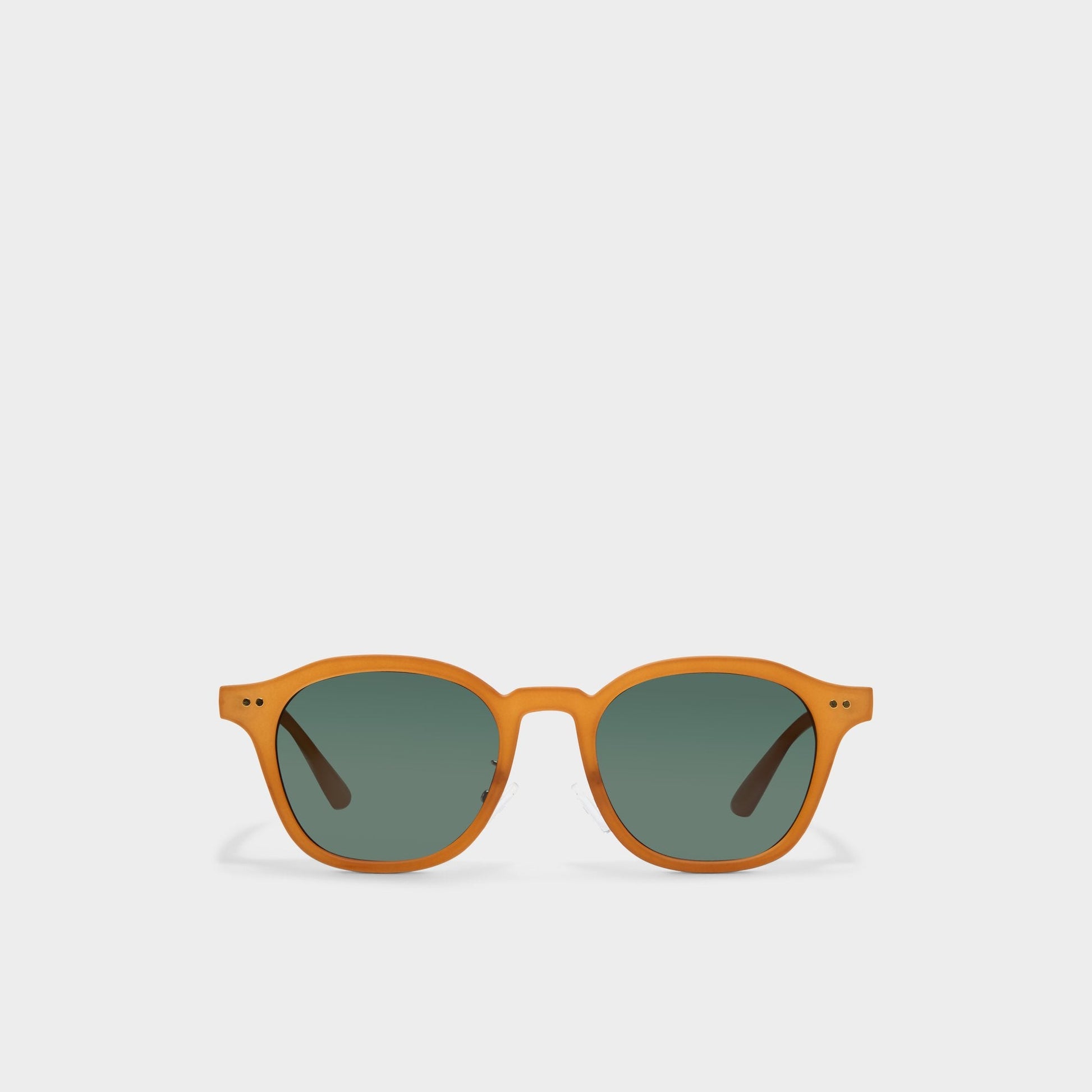 Kasienx Dark Yellow Men's Round - Round sunglasses - Dark Yellow