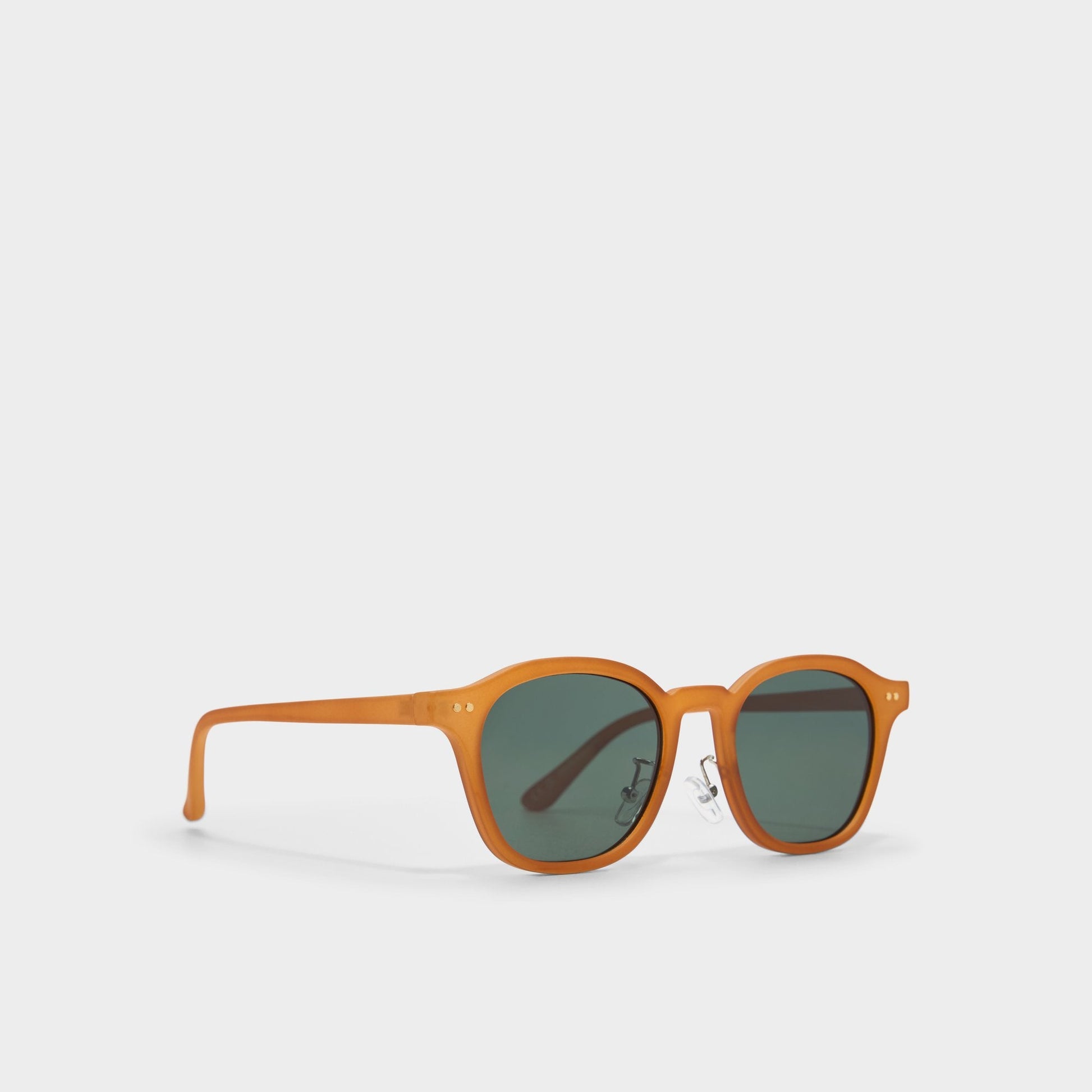 Kasienx Dark Yellow Men's Round - Round sunglasses - Dark Yellow