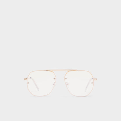 Diprion Gold Men's Aviator - Non-prescription reading glasses - Gold