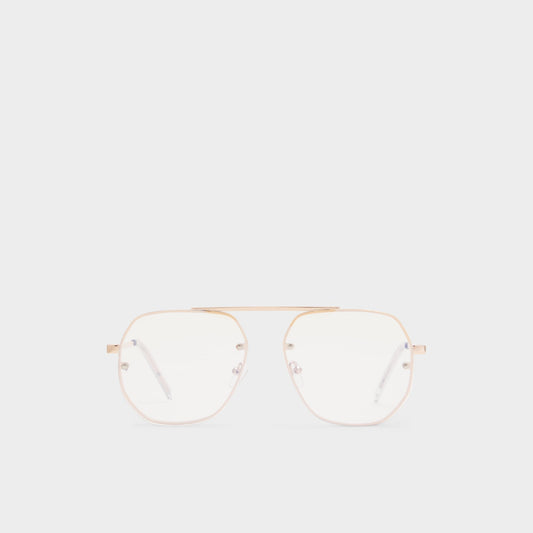 Diprion Gold Men's Aviator - Non-prescription reading glasses - Gold