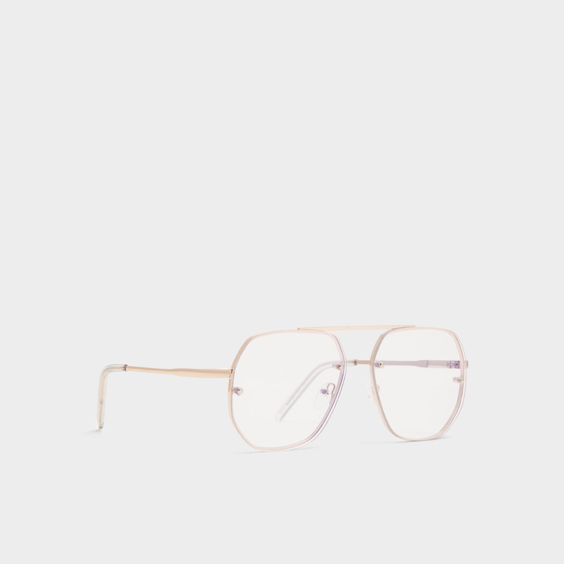 Diprion Gold Men's Aviator - Non-prescription reading glasses - Gold