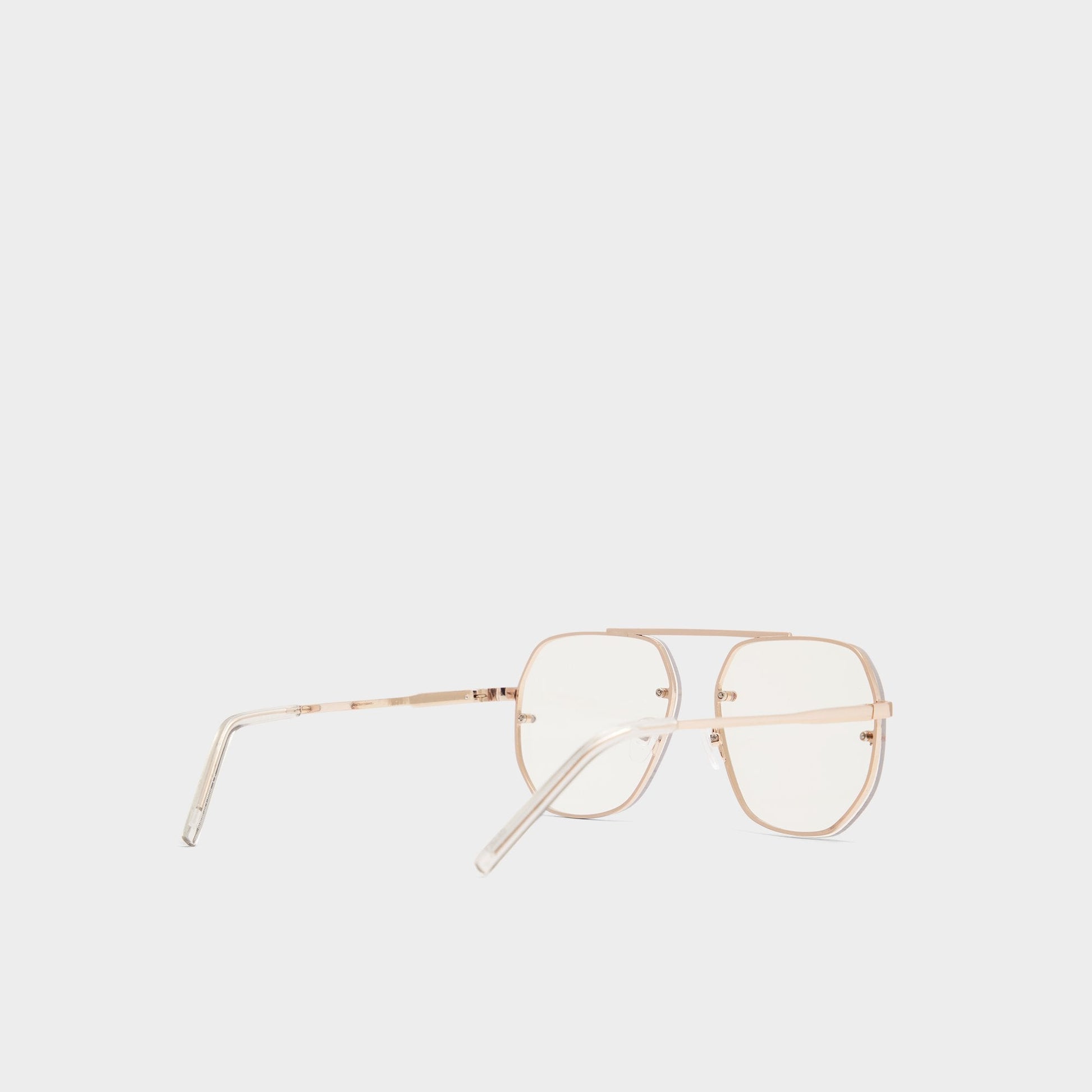 Diprion Gold Men's Aviator - Non-prescription reading glasses - Gold