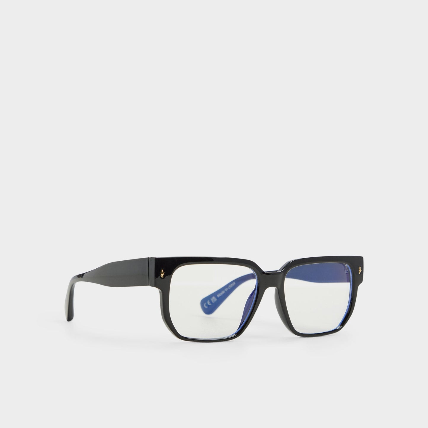 Nightfall Black Men's Rectangle - Non-prescription reading glasses - Black
