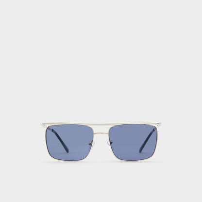 Seveathien Gold Men's Aviator - Rectangle sunglasses - Gold