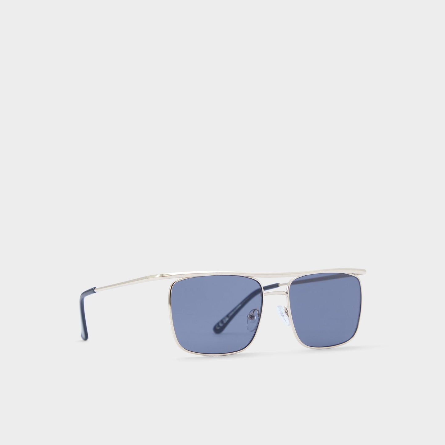 Seveathien Gold Men's Aviator - Rectangle sunglasses - Gold