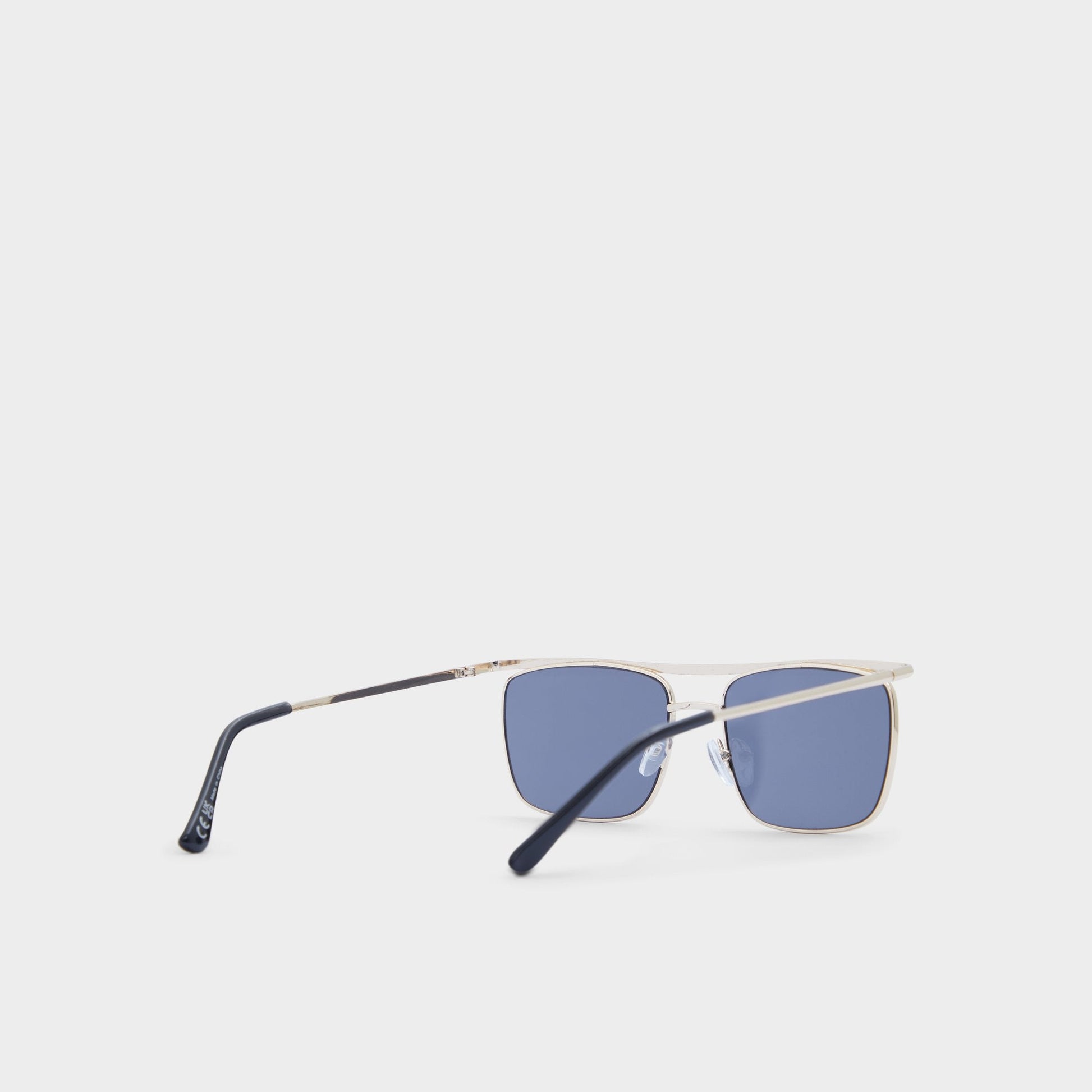 Seveathien Gold Men's Aviator - Rectangle sunglasses - Gold