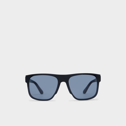Tervetes Black Men's Shield - Rectangle sunglasses - Black