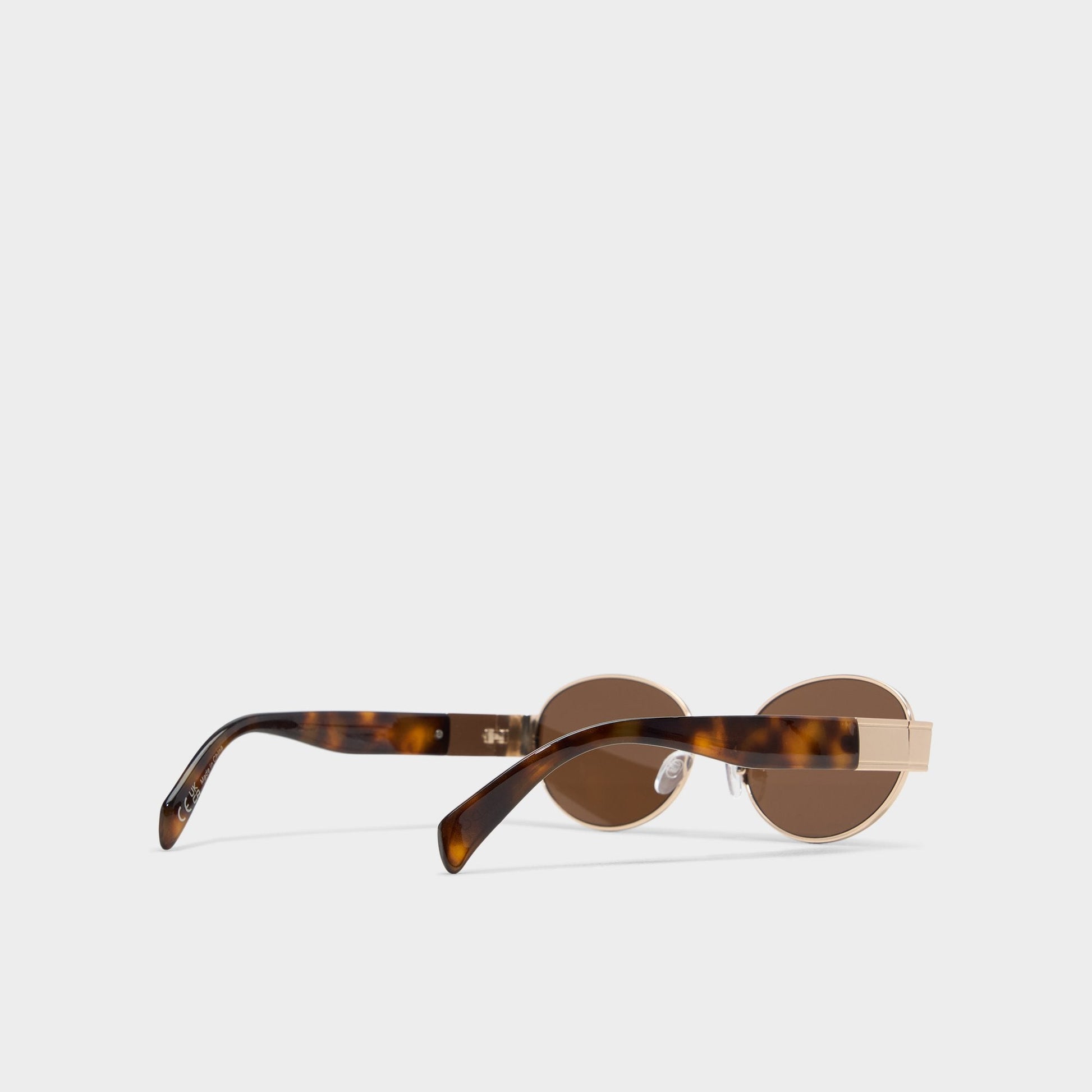 Sunniesclubx Gold Men's Round - Round sunglasses - Gold