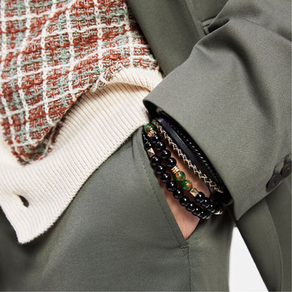 Alderbrae Dark Green Men's Jewelry - Bracelet - Dark green