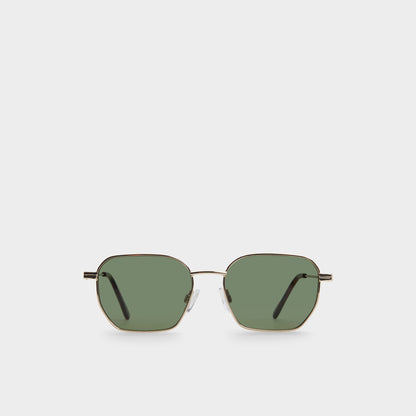 Flyynn in Gold - Rectangle sunglasses - Gold