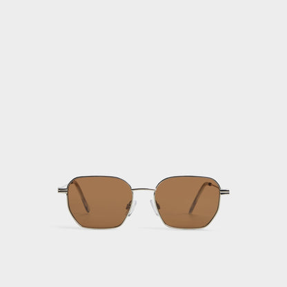 Flyynn in Silver - Rectangle sunglasses - Silver