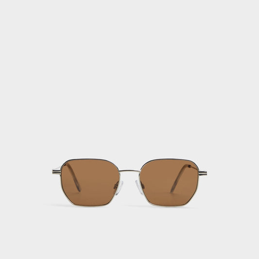 Flyynn in Silver - Rectangle sunglasses - Silver