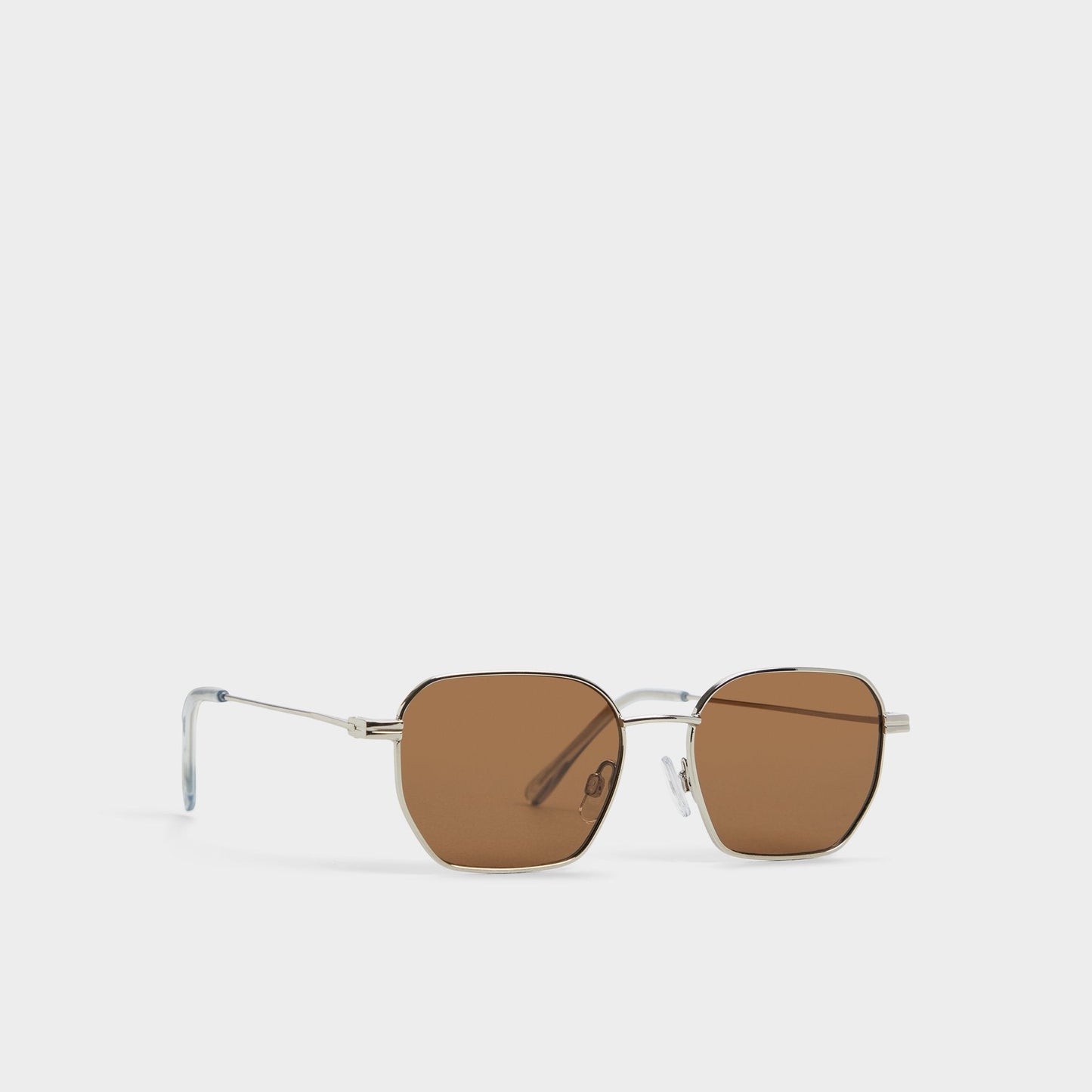 Flyynn in Silver - Rectangle sunglasses - Silver