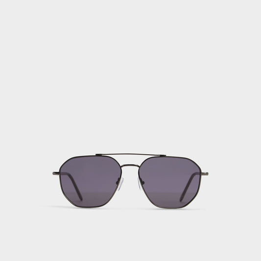 Biensfeldt in Dark Grey - Aviator sunglasses - Dark grey